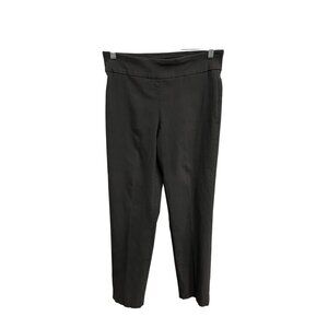 Counterparts Pull On Trouser Ankle Pants Gray Sz 10 Flat Front Career Officewear